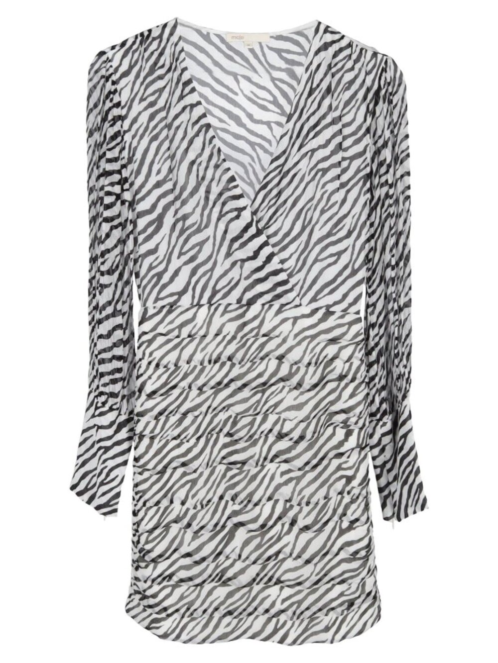 Maje Zebra Print Mini Dress, Size EU 36